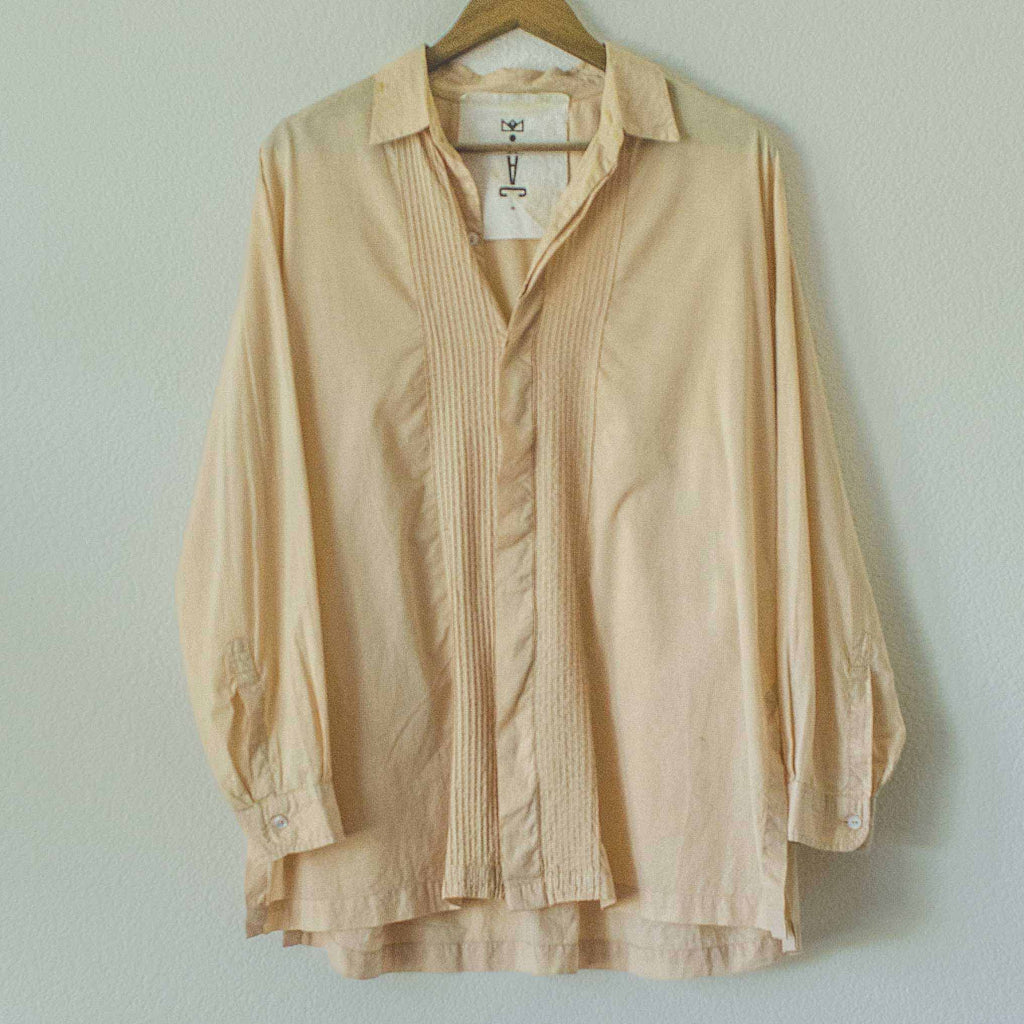 Light Desert Earth Barong Style Grandfather Shirt