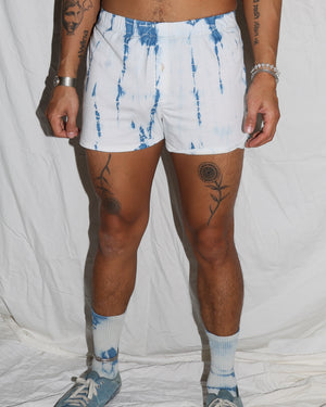 Indigo Tie-Dye Organic Cotton Boxers