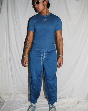 Indigo Batik Logo Organic Cotton Mini Shirt