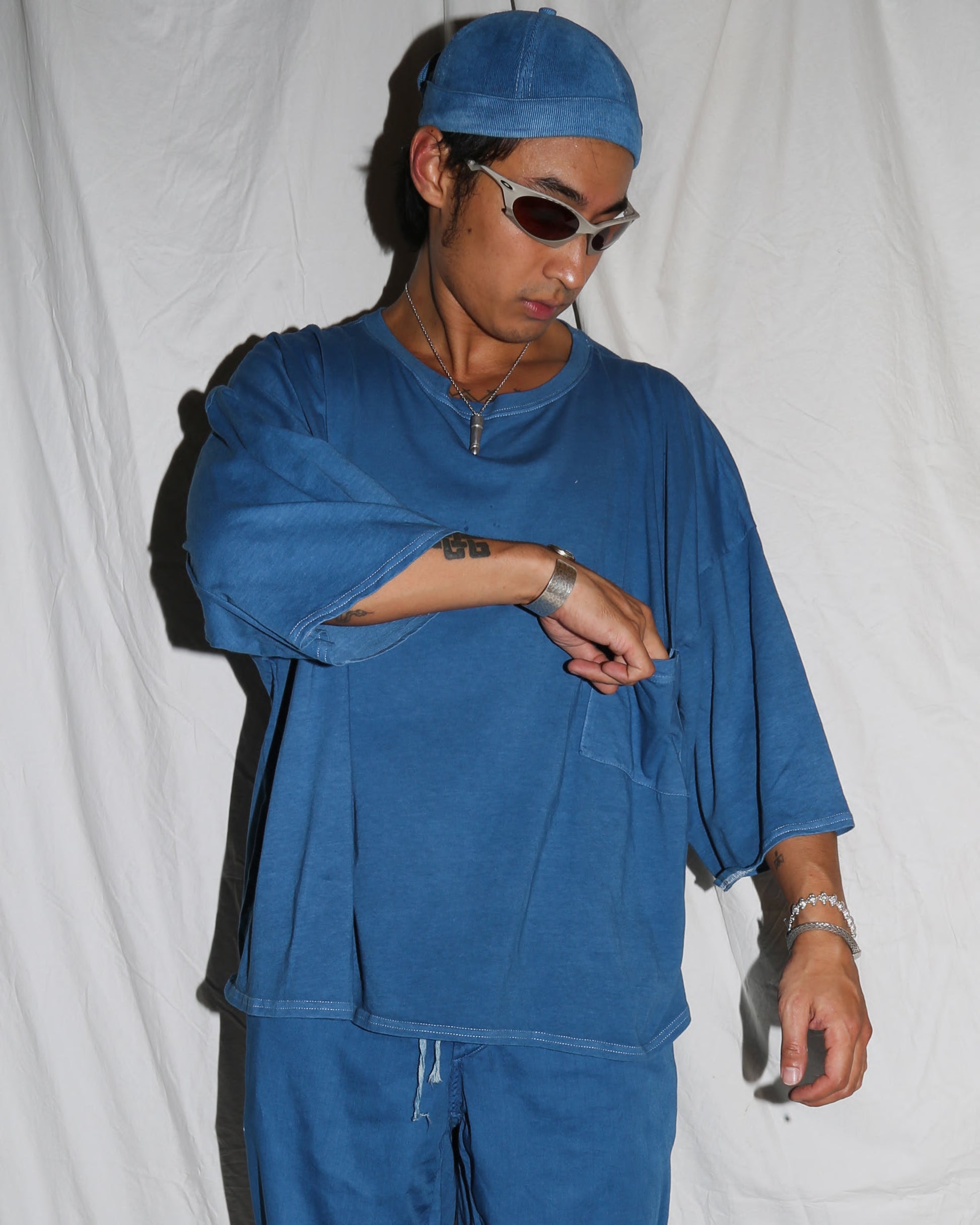Indigo Organic Cotton Jumbo Shirt