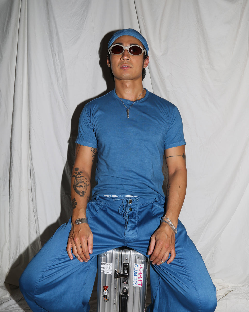 Indigo Organic Cotton Mini Shirt