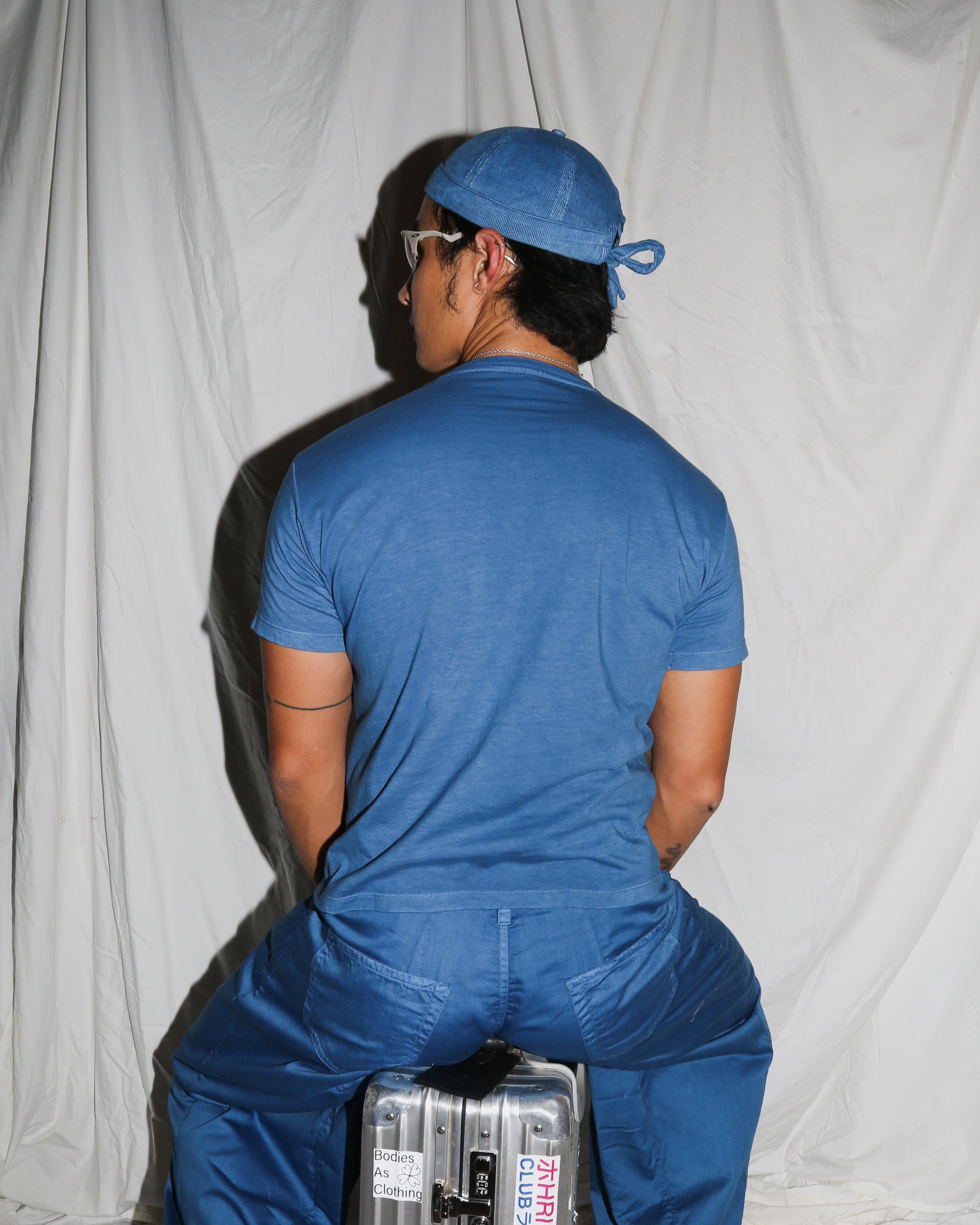 Indigo Organic Cotton Mini Shirt