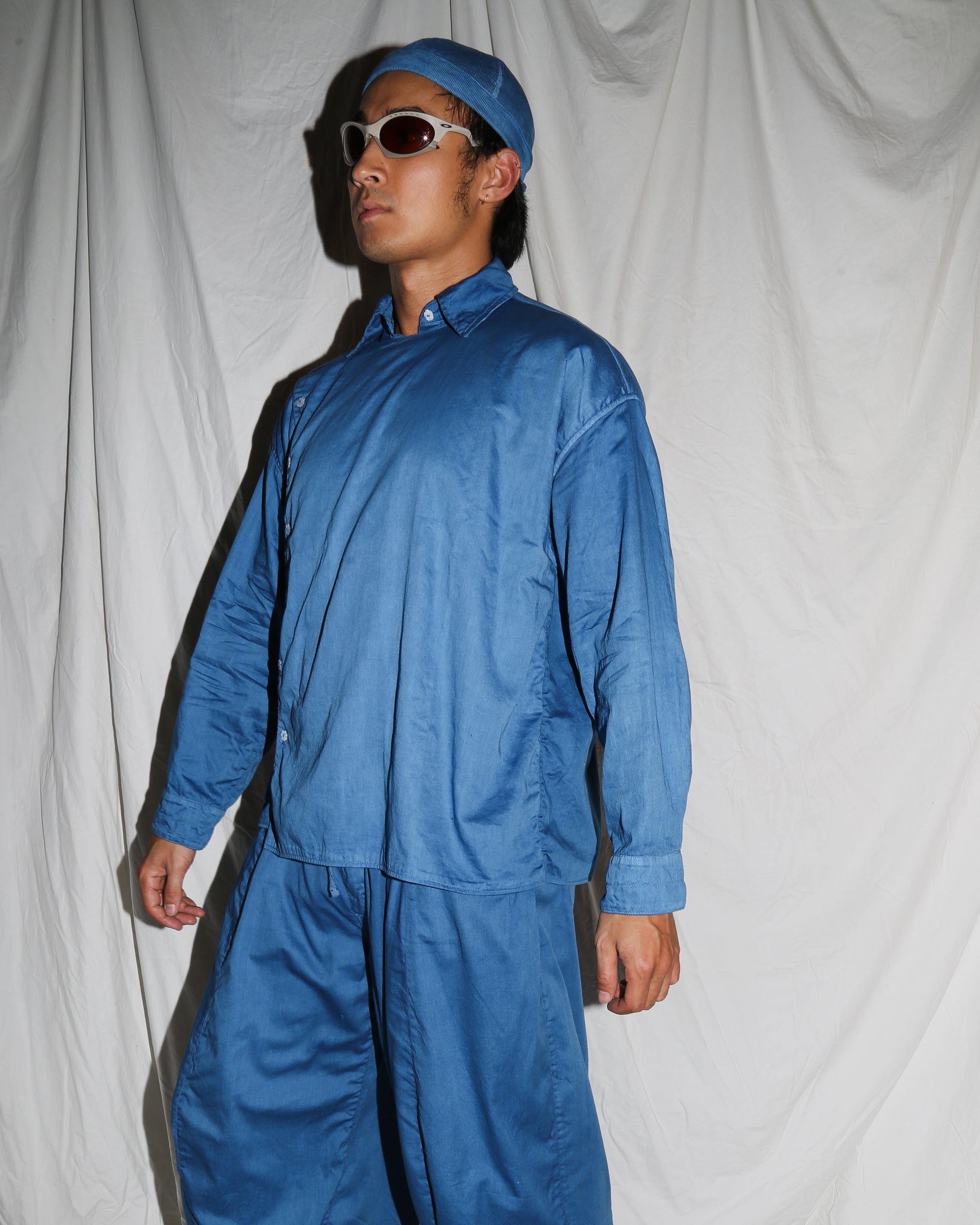 Indigo Organic Cotton Double Shirt