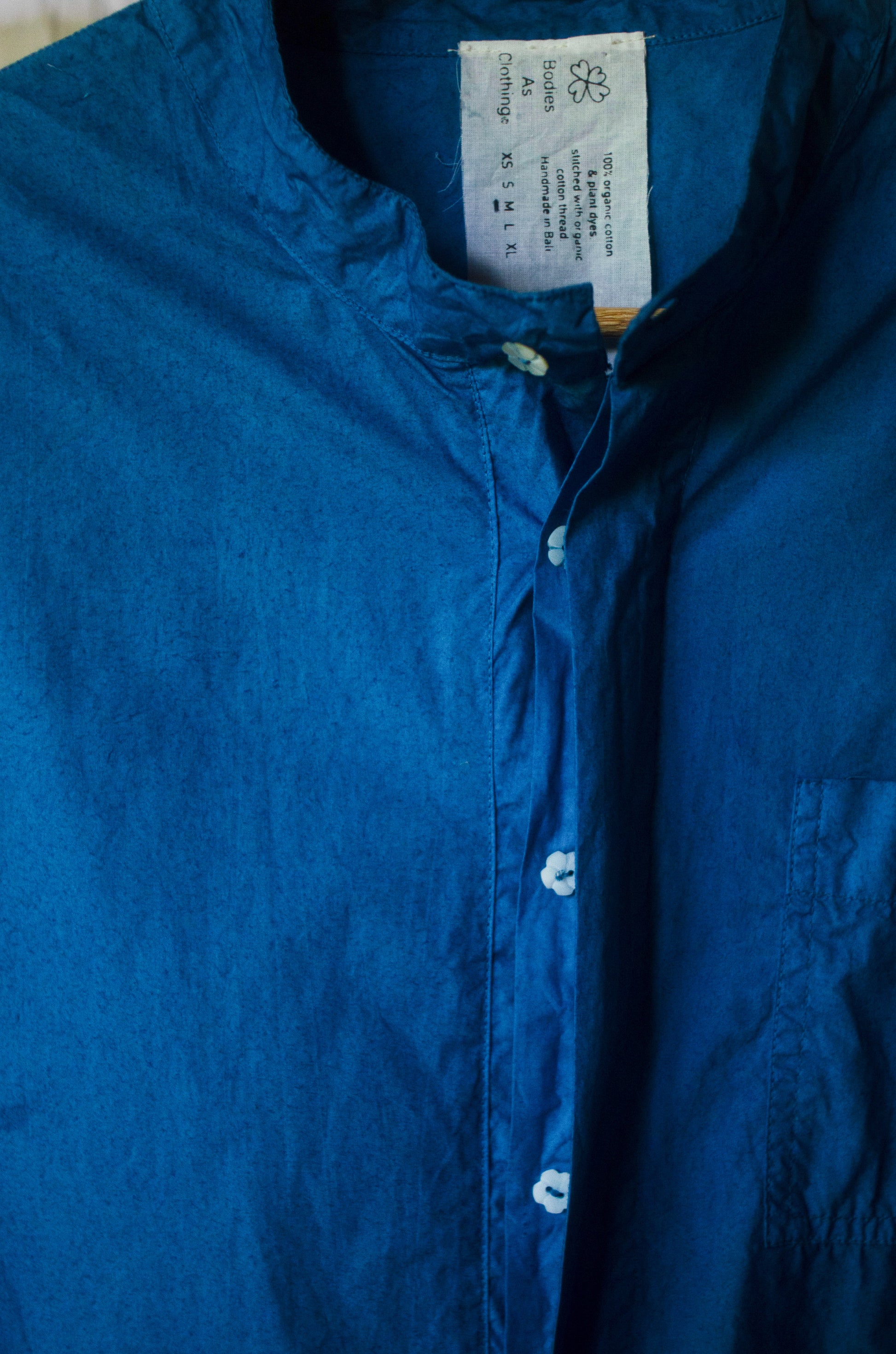 Indigo Organic Cotton Sleeveless Vest