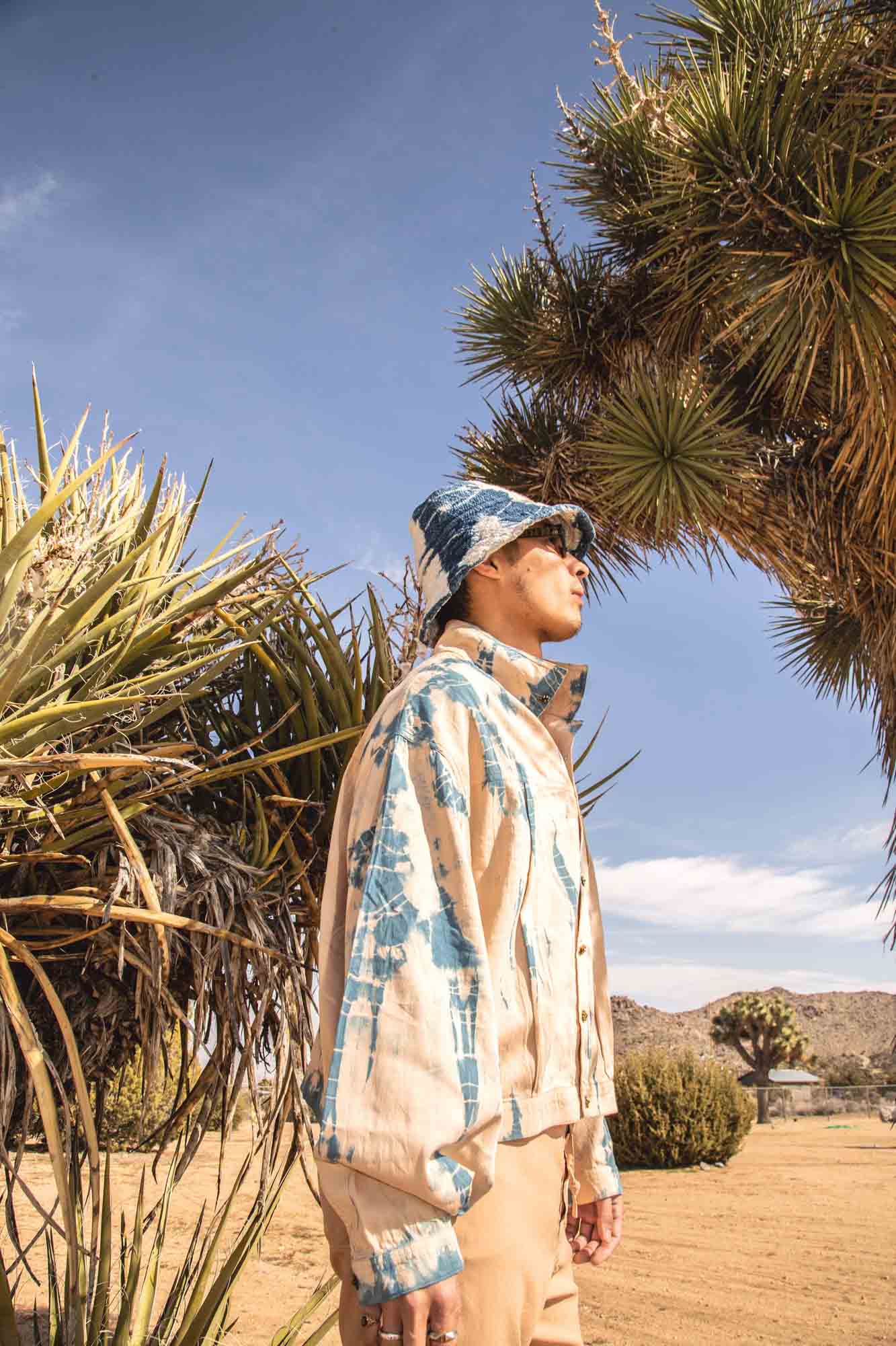 Desert Ocean Sky Organic Cotton Poplin Dream Delivery Jacket