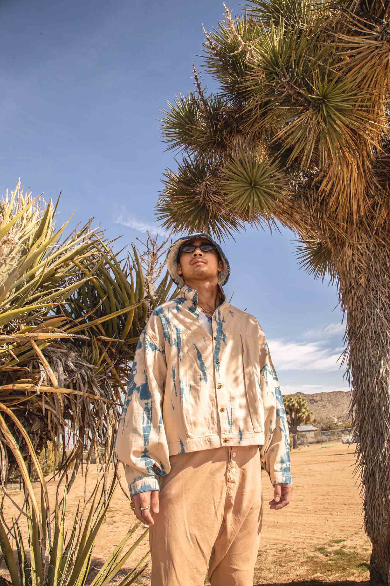 Desert Ocean Sky Organic Cotton Poplin Dream Delivery Jacket