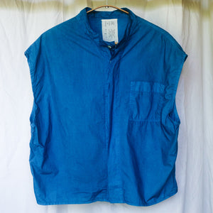 Indigo Organic Cotton Sleeveless Vest