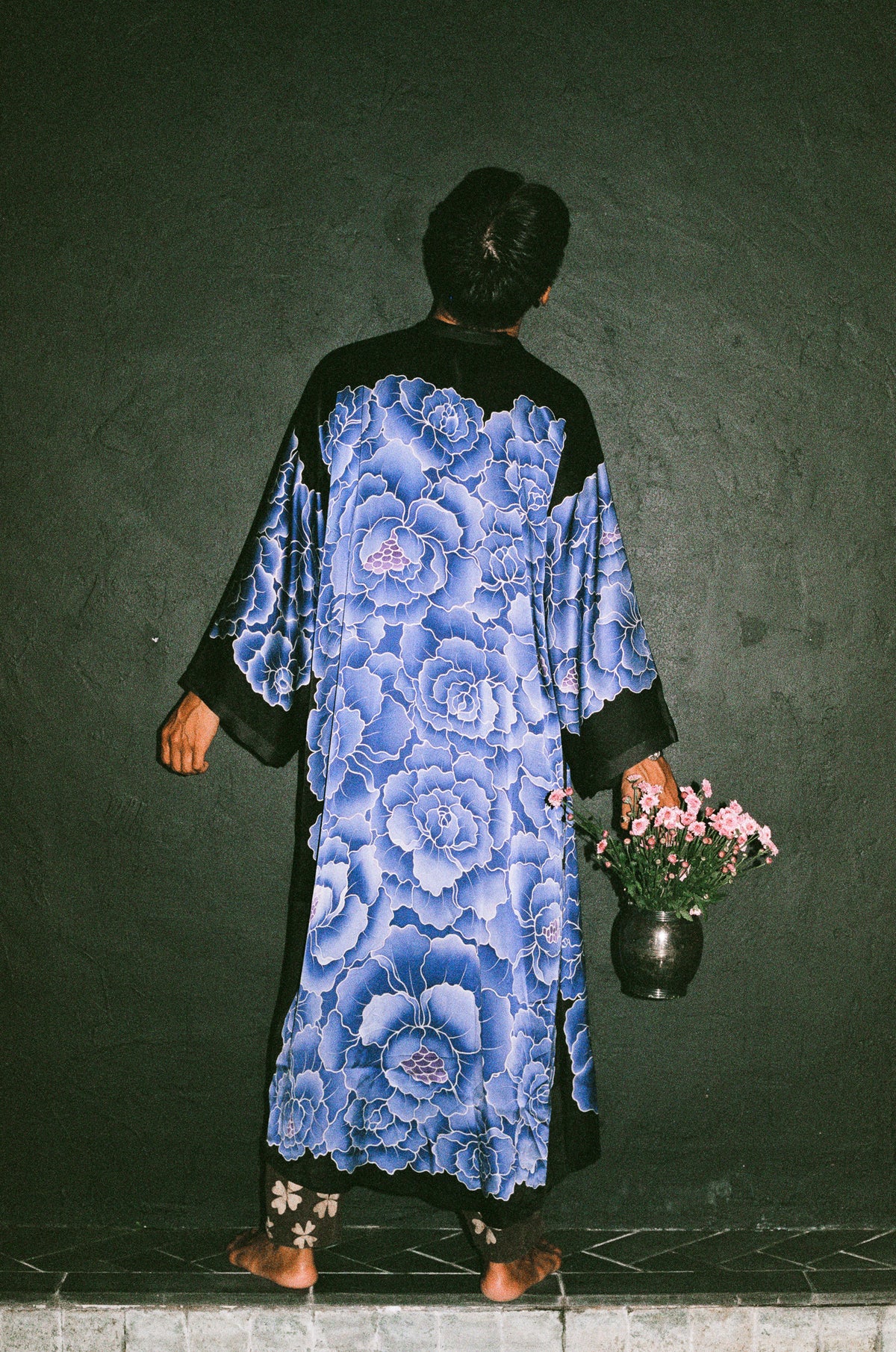 Painted Robe Two Peony Hand Painted Silk Robes – Bodies As Clothing