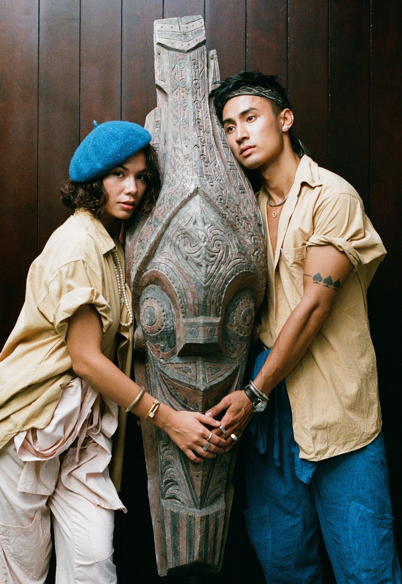 Becca and Allen Lookbook Shot Grandfather Shirts