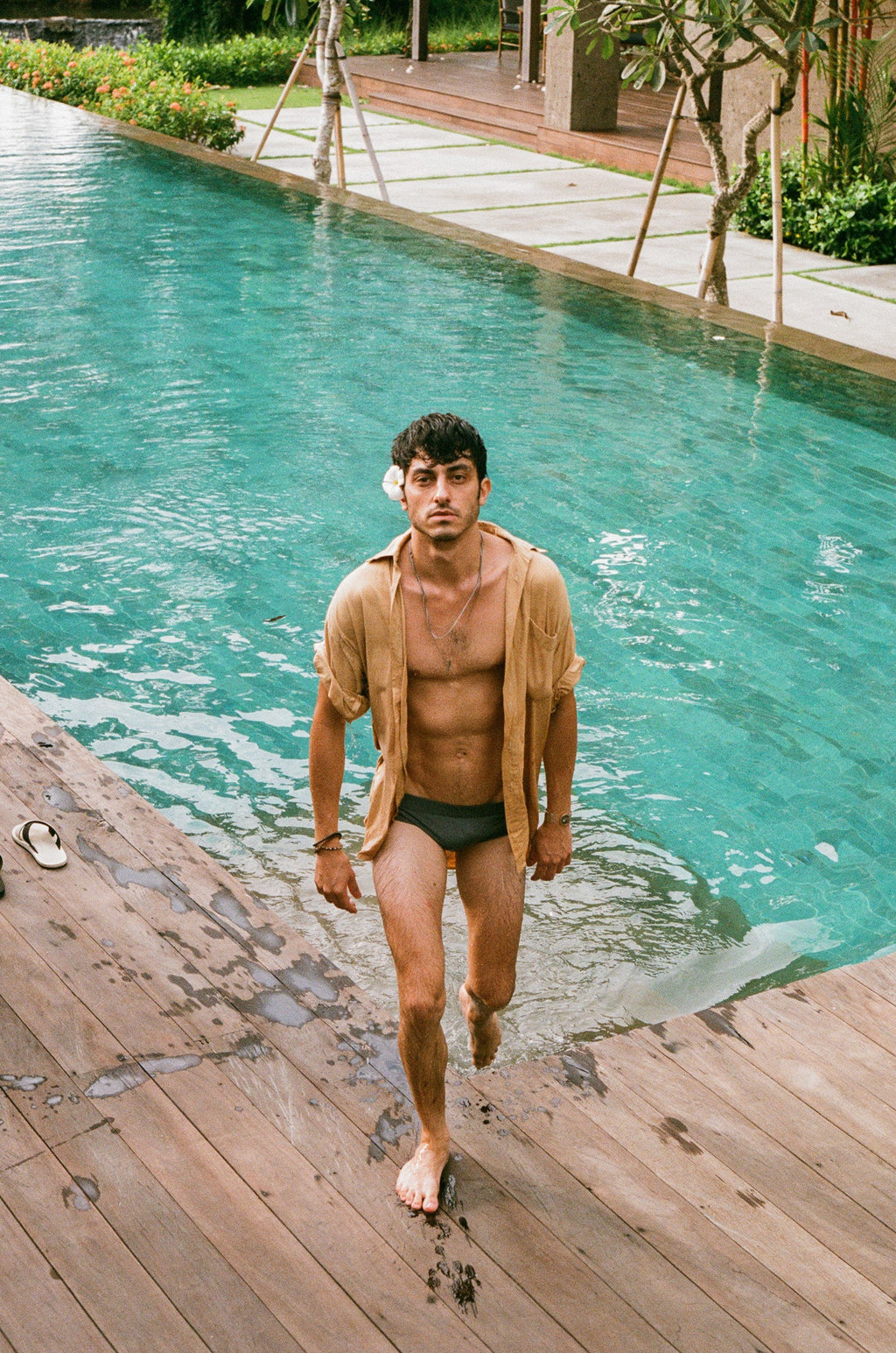 Safari Yellow Grandfather Shirt (Stock)