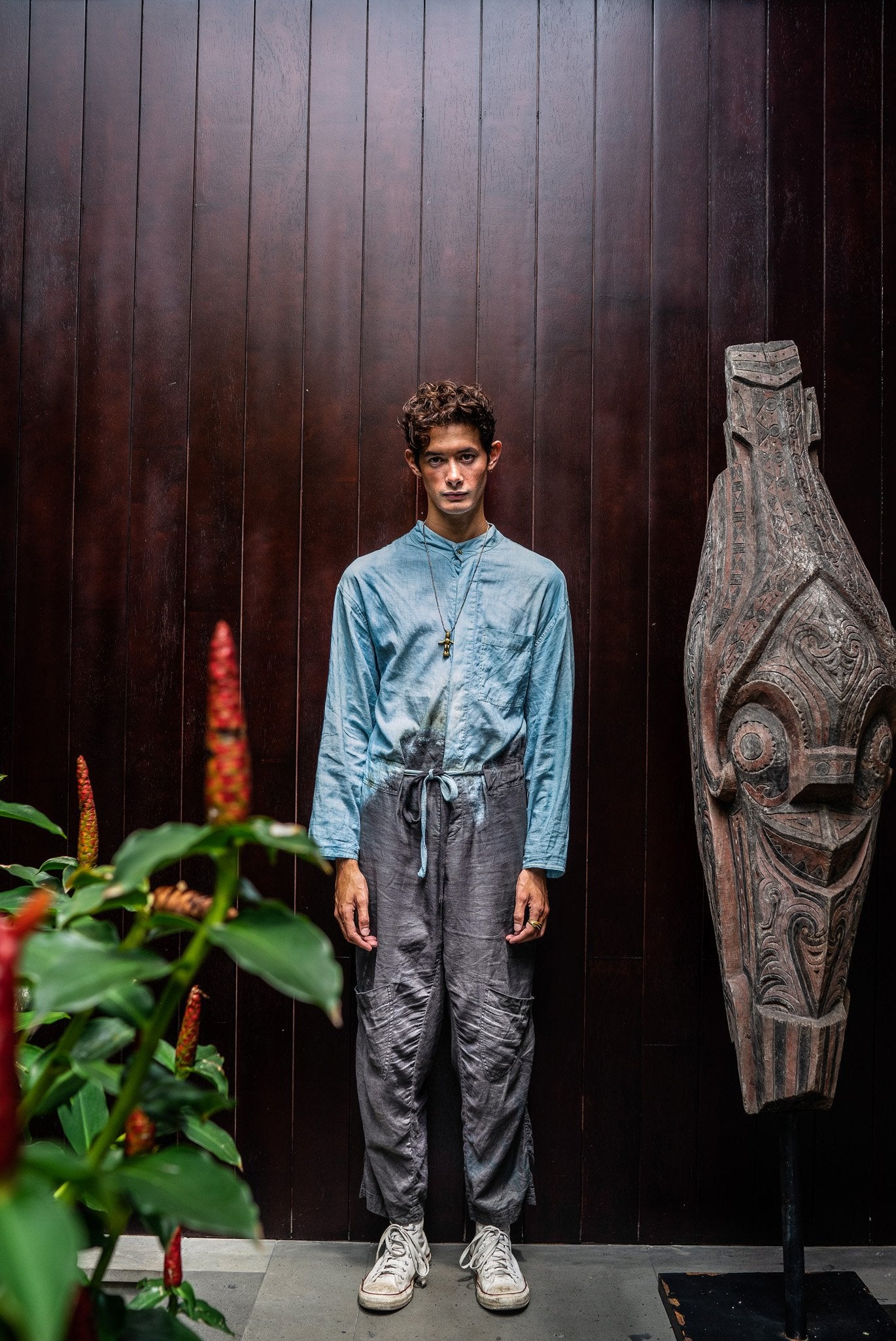 Johnny Two Tone Earth Meets Ocean Adventure Sail Jumpsuit Catalogue Shot Front.