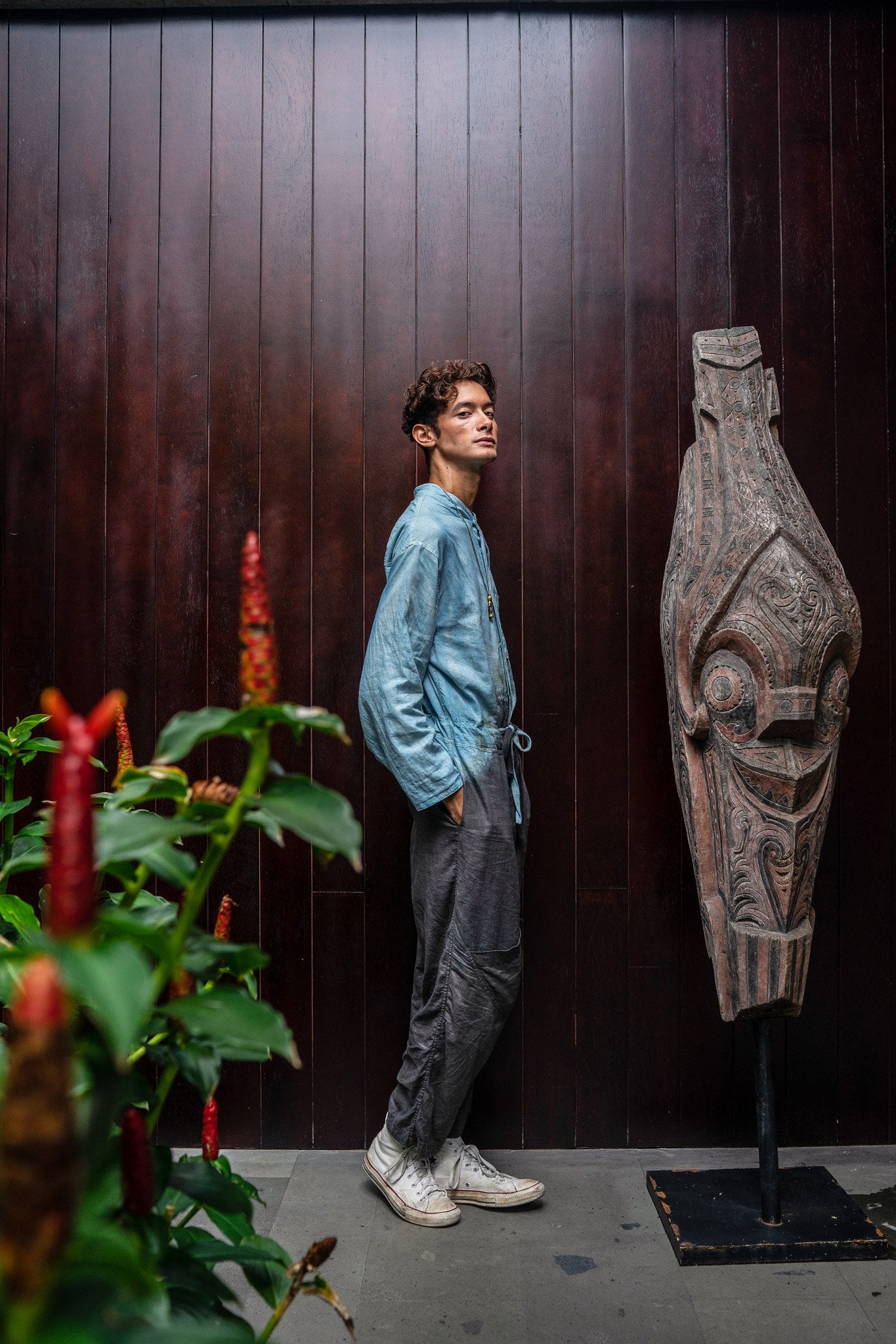 Johnny Two Tone Earth Meets Ocean Adventure Sail Jumpsuit Catalogue Shot side..