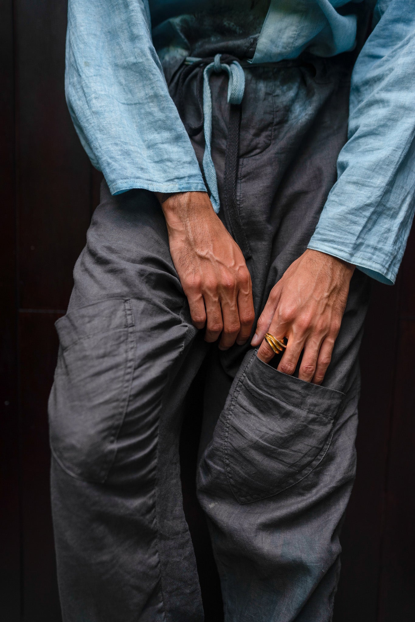 Adventure Sail Jumpsuit Front Pocket Detail