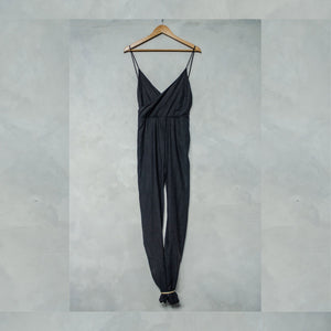 Umbrella Tree Black Sail Hemp-Cotton Jumpsuit ‘Bexxie’ Style