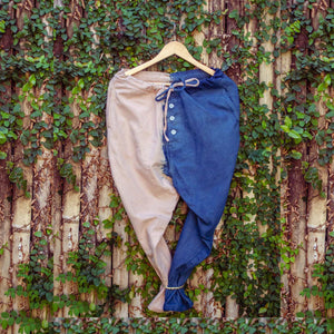 Twin Popsicle Dip Cotton Canvas Parachute Pants