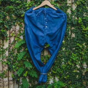 Indigo Ocean Cotton Canvas Parachute Pants (Stock)