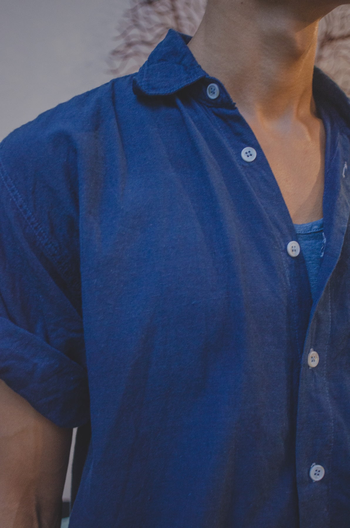 Indigo Ocean Grandfather Shirt