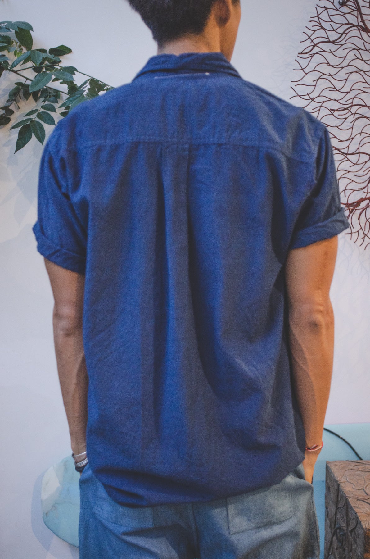 Indigo Ocean Grandfather Shirt