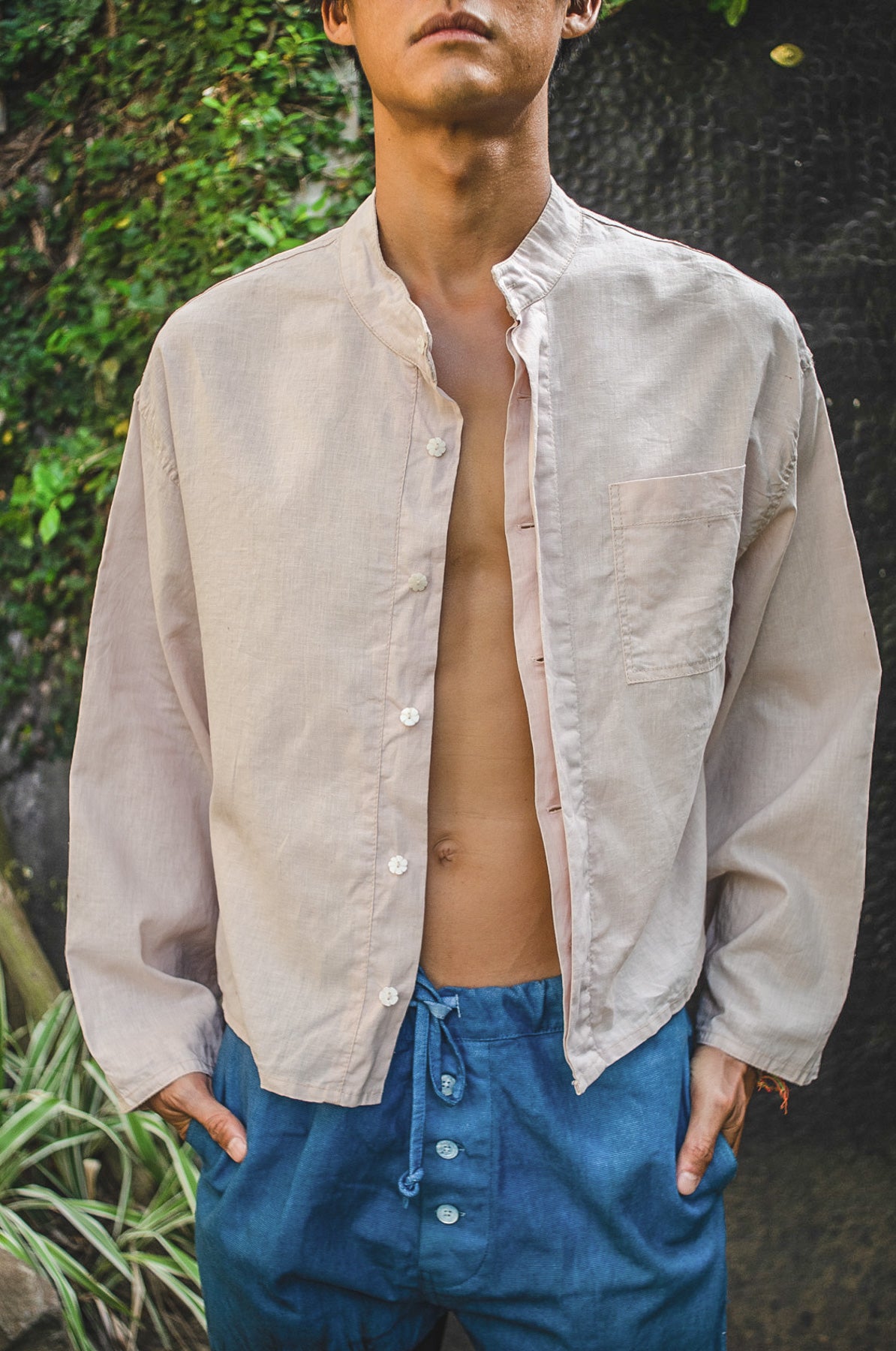 Undyed Long Sleeve Sail Shirt