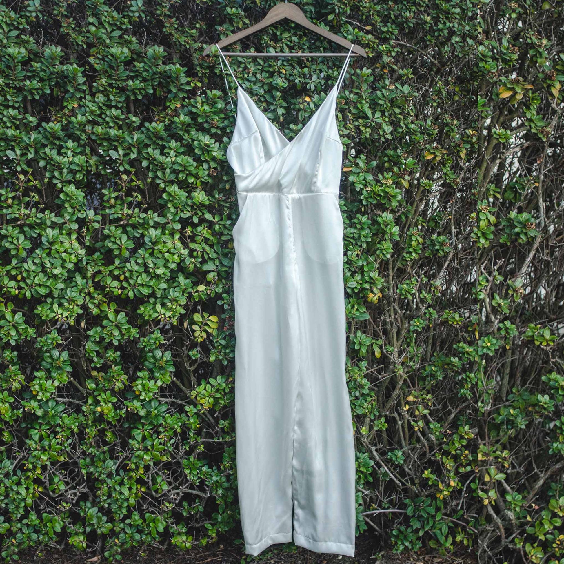 Undyed Sail Silk Jumpsuit ‘Bexxie’ Style