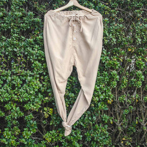 Rose Earth Silk Fuji Parachute Pants