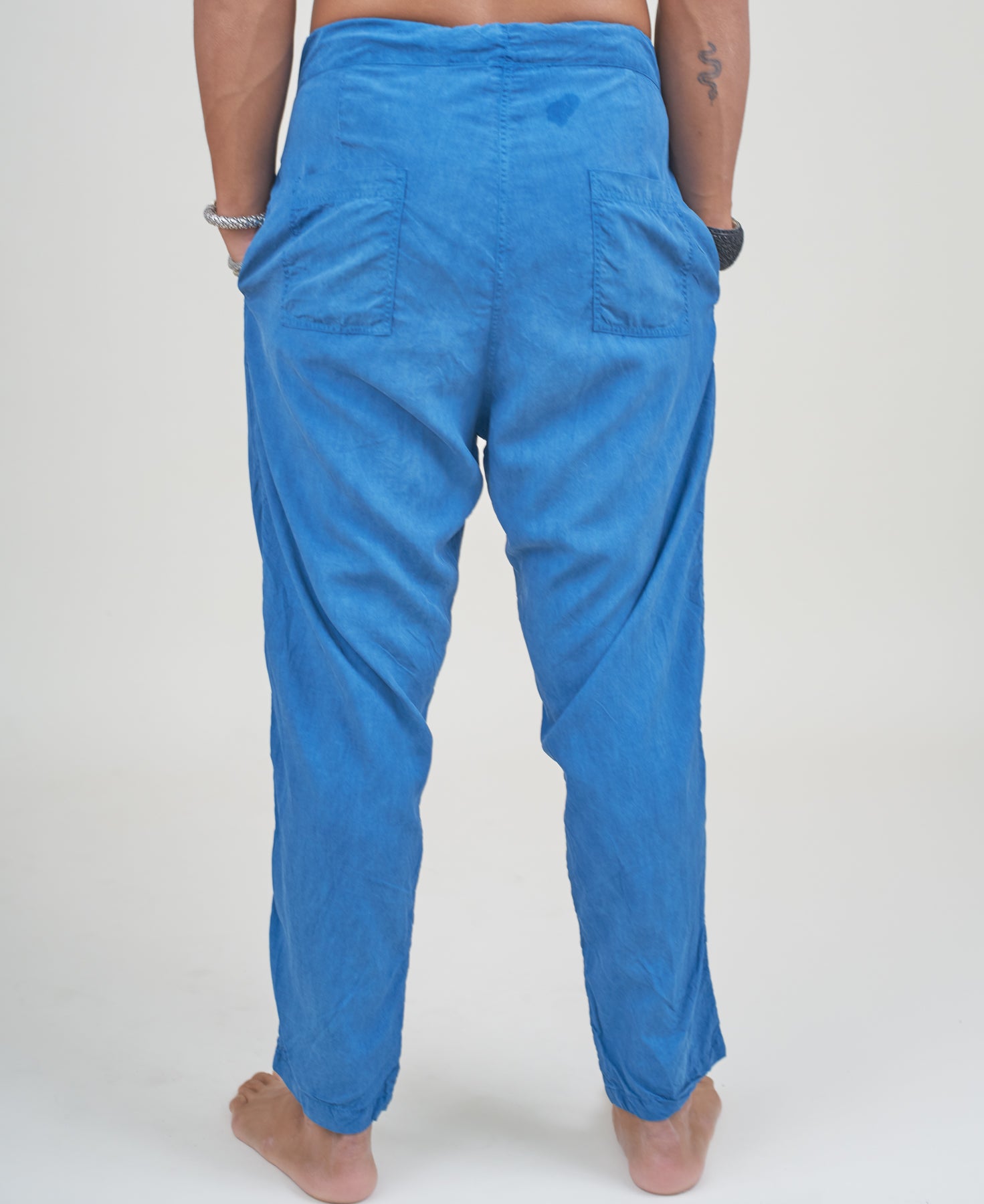 Indigo Ocean Silk Fuji Parachute Pants