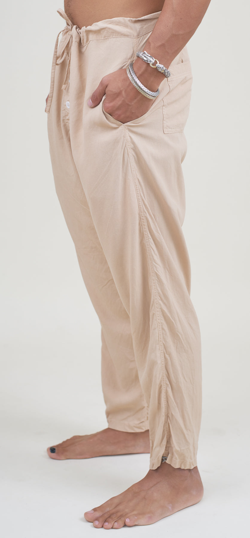 Rose Earth Silk Fuji Parachute Pants (Stock)