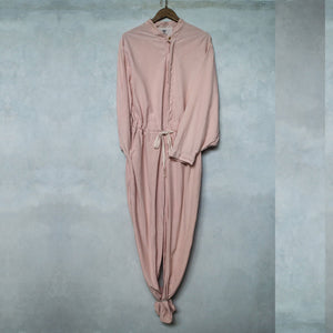 Coconut Pink Sail Silk Jumpsuit