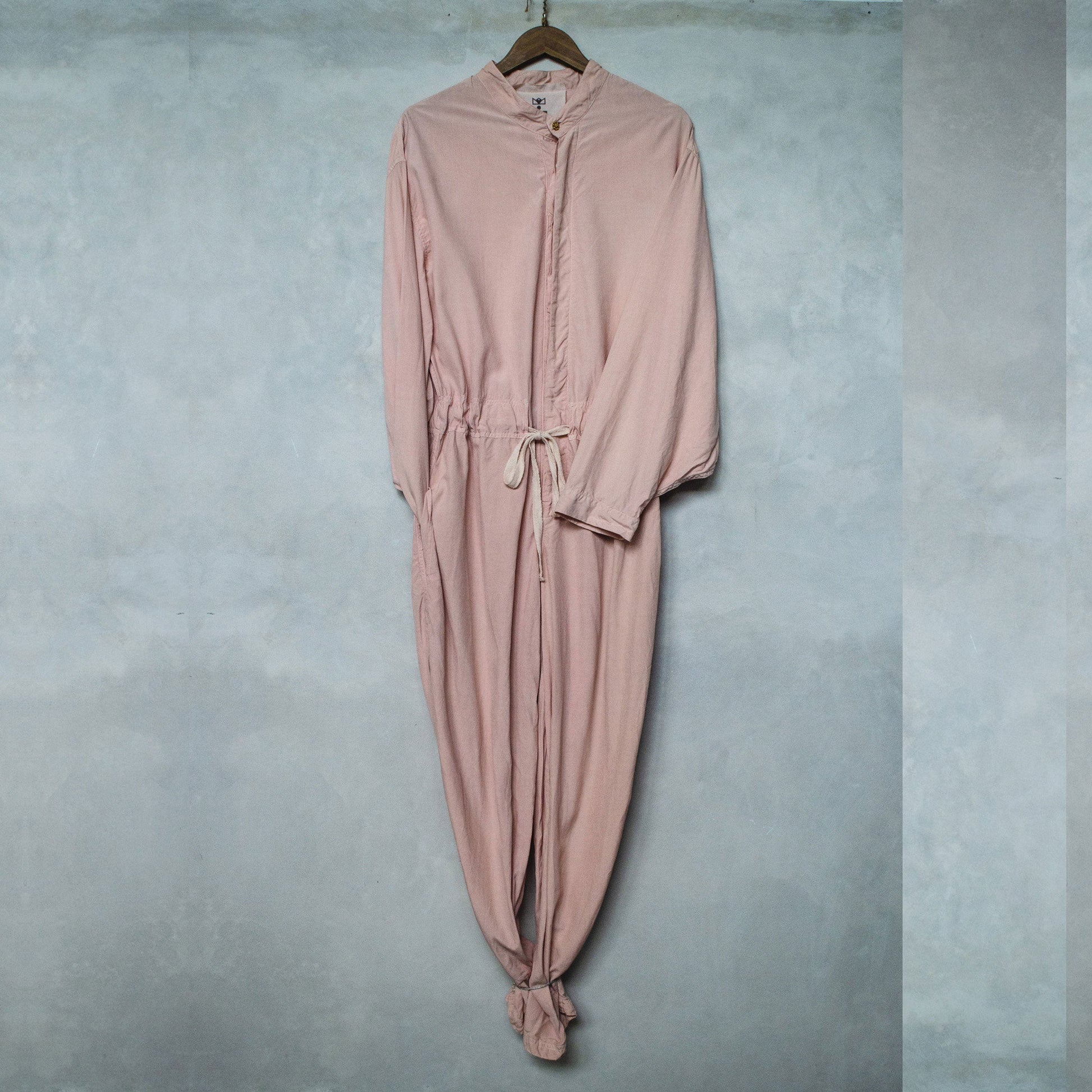 Coconut Pink Sail Silk Jumpsuit (Stock)