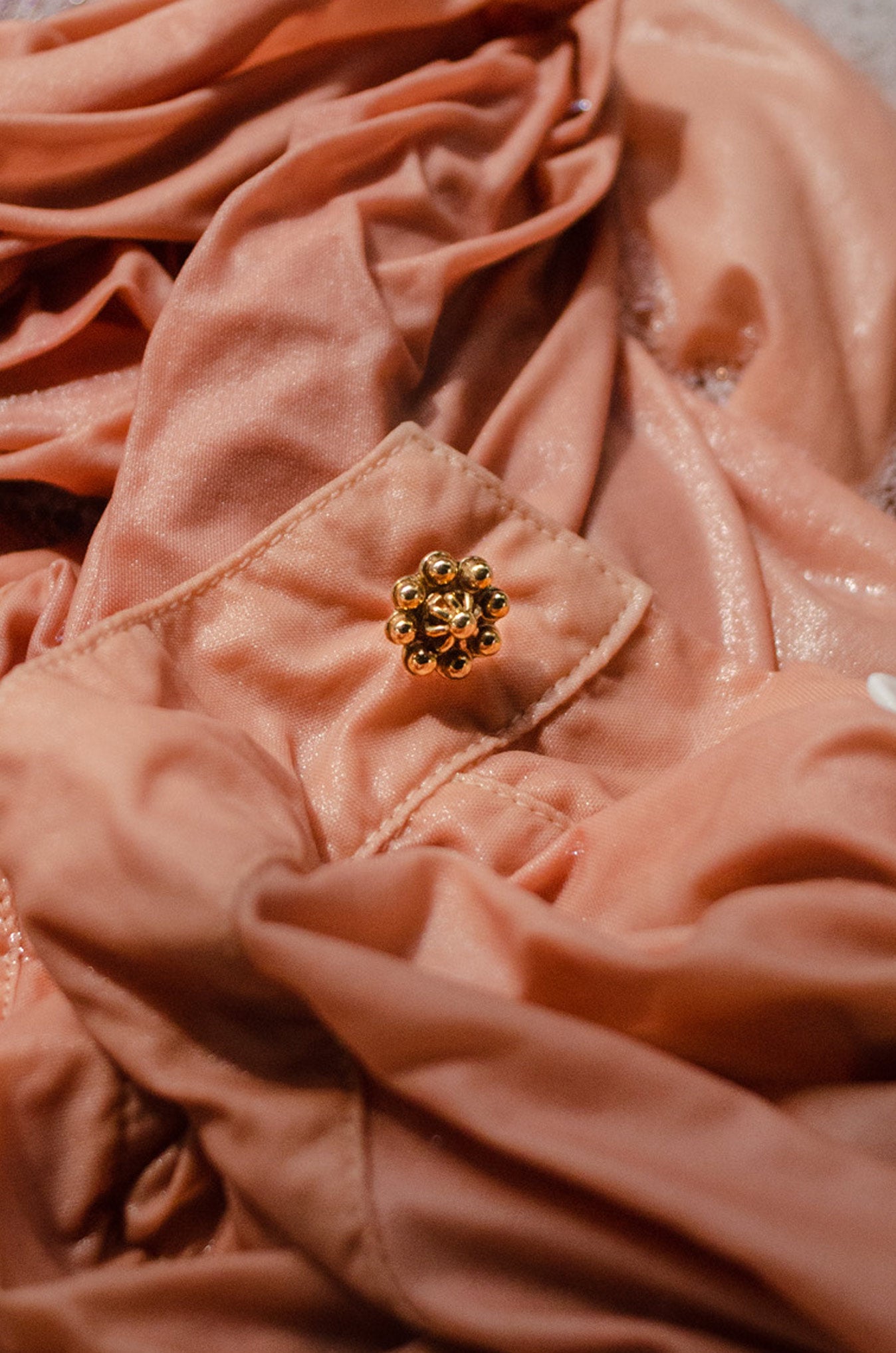 Sail Silk Jumpsuit Ifugao Button Detail